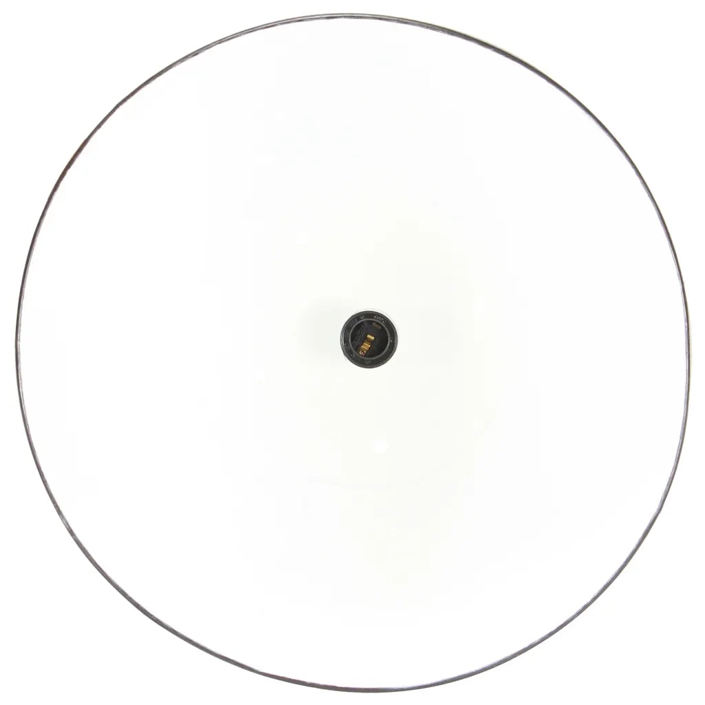 Lampada a Sospensione Industriale 25 W Nera Rotonda 42 cm E27 320557