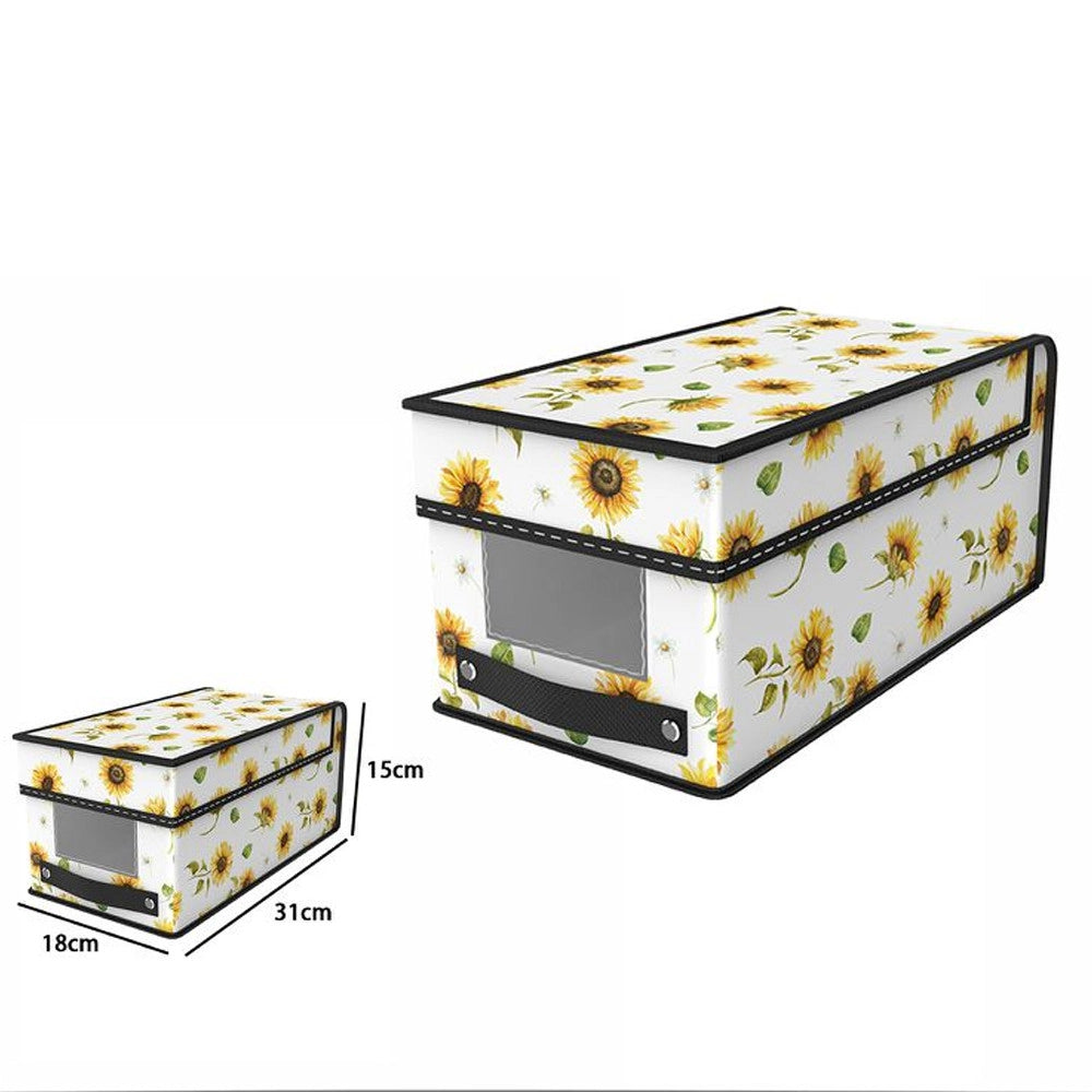Trade Shop - Box Scatola Salvaspazio Armadio Contenitore Porta Oggetti Organizer 18x31x15 -