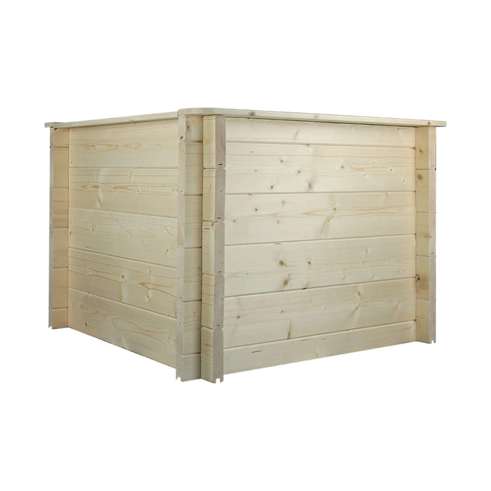 L?aiuola di giardino sopraelevata in legno - 78x78x57 cm - Timbela M621