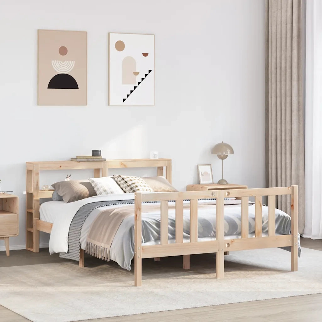 vidaXL Giroletto con Testiera 120x200 cm in Legno Massello di Pino