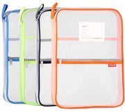 Documentate da Scrivania in Nylon a Righello A4 per Studenti e Ufficio, Pacchetto da 4 (arancione, verde, blu, blu scuro)