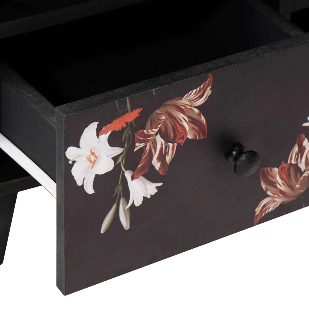Mobiletto moderno con anta 100 x 33,5 x 46 cm in legno massello di mango multicolore 02_0057860