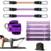 Set di cinture di resistenza per allenamento Attrezzatura di allenamento per braccio Cinture elastiche per fitness per uomo e donna Paio di cinture elastiche per sport