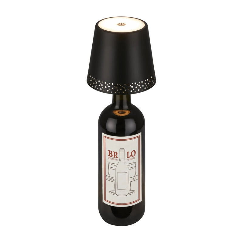 LAMPADA FLASKA PER MONTAGGIO SU BOTTIGLIA NERO- 1,0 pz