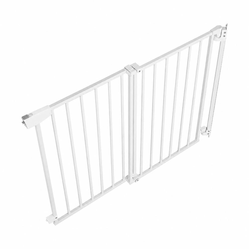 Cancelletto Sicurezza Bambini 720-1085mm Altezza 920mm Bianco Senza Barra Inferiore Kit Montaggio Neonati