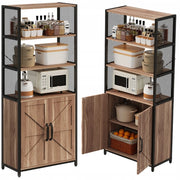 Credenza/Cassettiera in stile loft marrone chiaro, stile industriale, mobile autoportante con ripiano e cassettiera, 151 cm