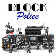 Trade Shop - Costruzioni Per Bambini Blocks Police Caserma Di Polizia Diy 8 Set Assortiti -