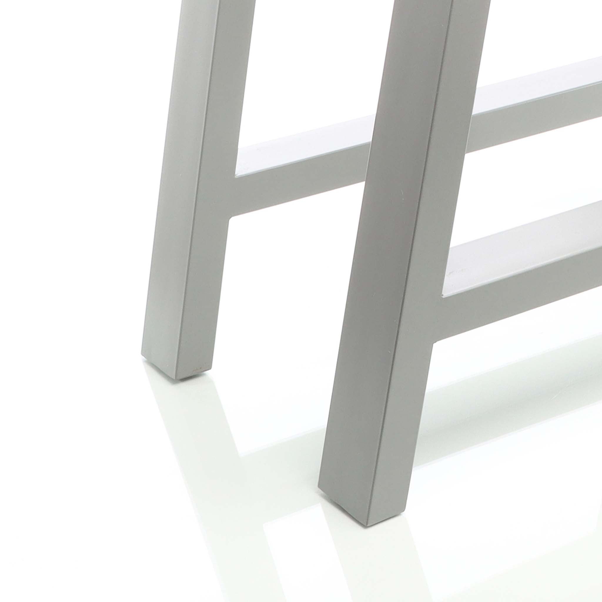 Set 2 gambe per tavolo a forma di A 70x72 cm stile industriale grigio