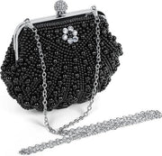 Borsa da sera per donna, perle, clutch, matrimonio, clutch, borsa, perle, borsa a spalla