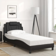 Giroletto con Testiera Nero 90x190 cm in Similpellecod mxl 90912