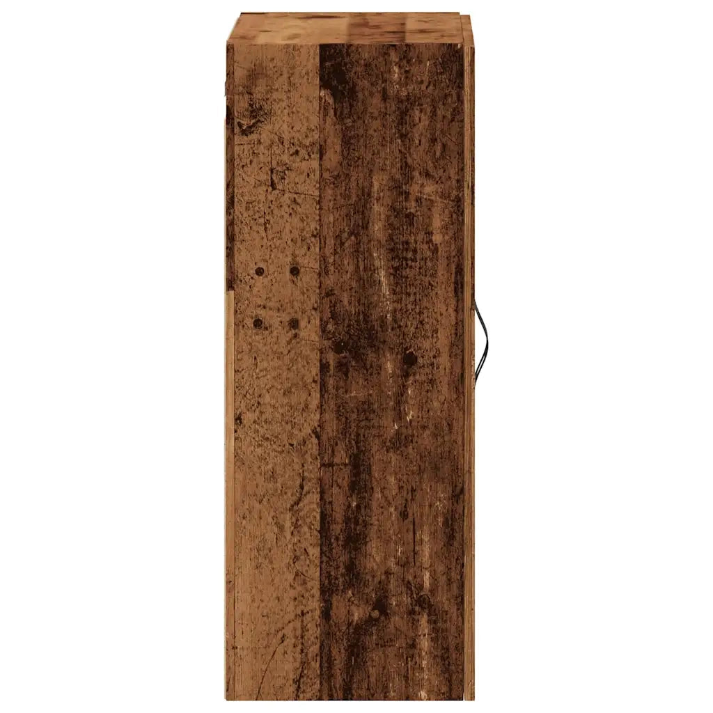Mobile a Parete Legno Antico 69,5x34x90 cm in Truciolato