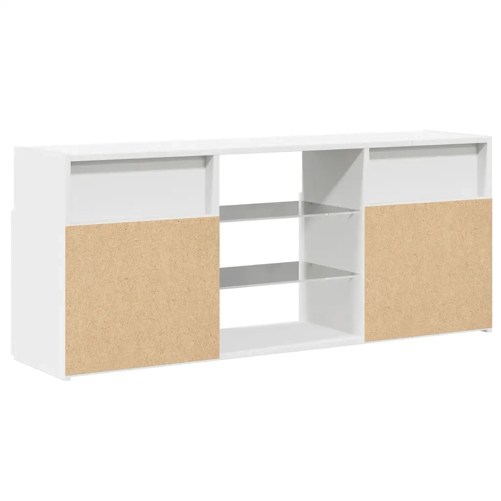 Mobile Porta TV con Luci LED Bianco 120x30x50 cm 804301