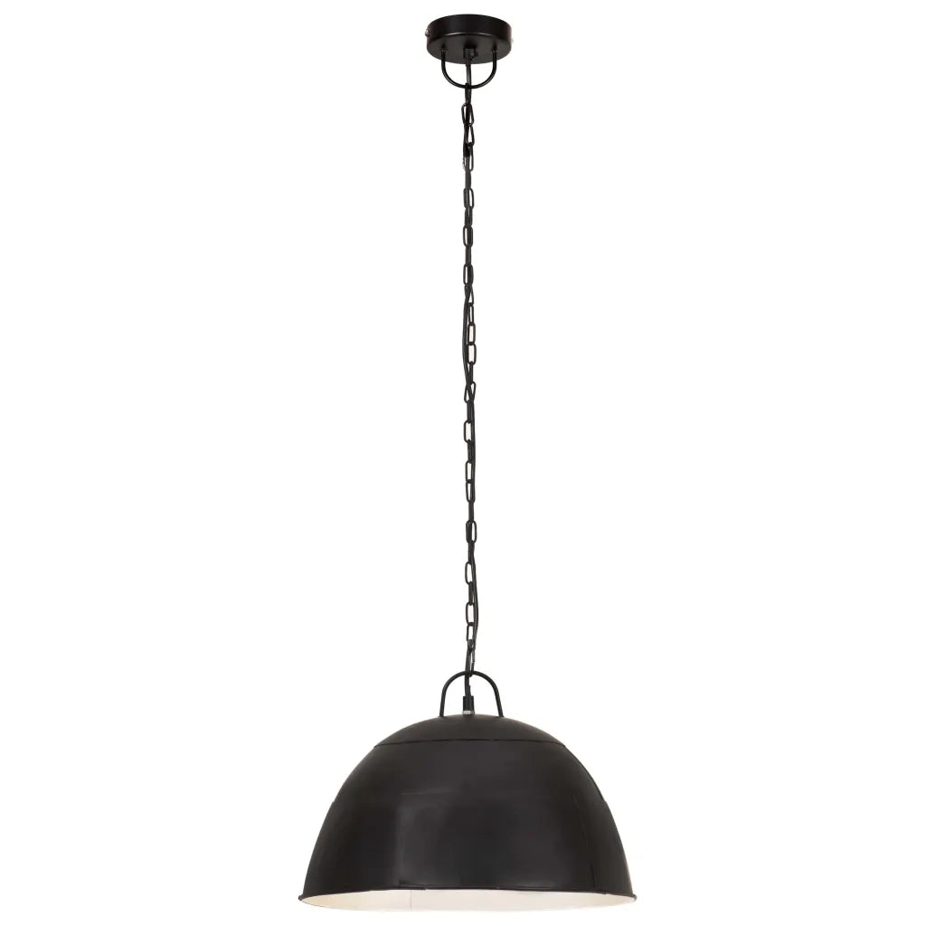 Lampada Industriale Vintage 25 W Nera Rotonda 40 cm E27 cod mxl 57975