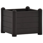 Fioriera rialzata piante fiori giardino PP 43 x 43 x 35 cm antracite 02_0001223