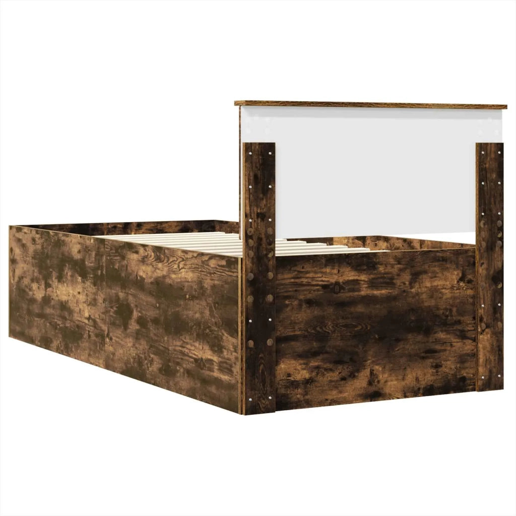 Struttura del letto Rovere fumé 75 x 190 cm Legno multistrato 3408631