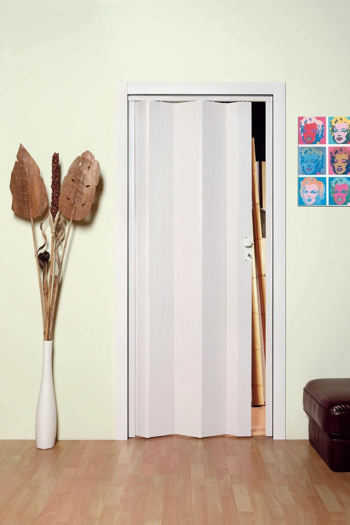 Porta a Soffietto da Interno 83x214 cm in PVC Caroline Bianco Frassino