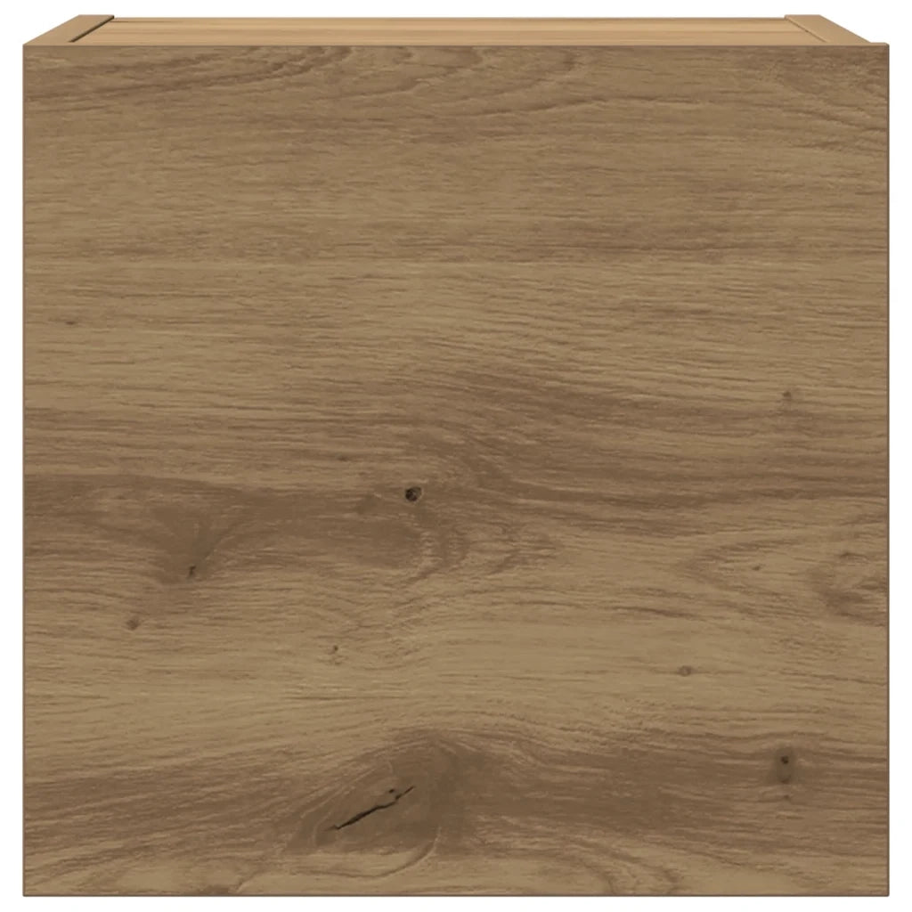 vidaXL Set Mobile TV 8 pz Montato a Parete Rovere in Legno Multistrato