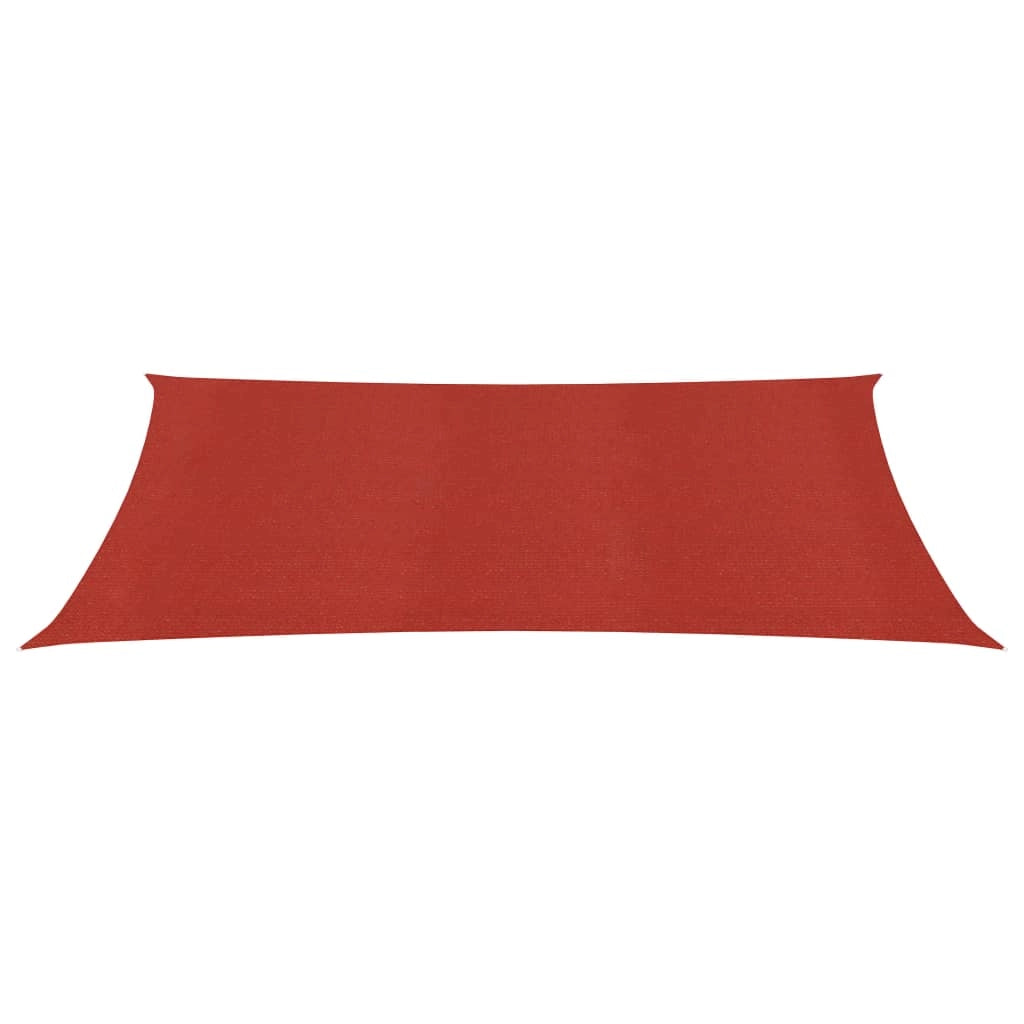 Vela ombreggiante/ombrellone 160 g/m² rosso 3 x 5 m HDPE 02_0009272