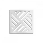 LINEAR MILL - Pannello in PVC traforato - Parasole Misura: 73x73 cm, Colore: bianco
