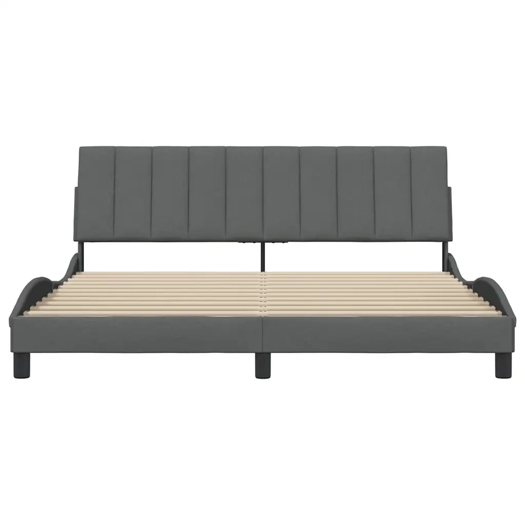 Giroletto senza Materasso Hanko Grigio Scuro 180x200 cm Tessuto 3310406