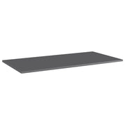 Ripiani per Libreria 4pz Grigio Lucido 100x50x1,5cm Multistrato 805425