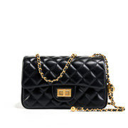 Borsa a tracolla piccola da donna in vera pelle, modello Hobo, colore nero