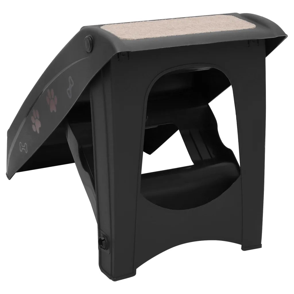 Scala Pieghevole per Cani Nera 62x40x49,5 cm CFW1138663