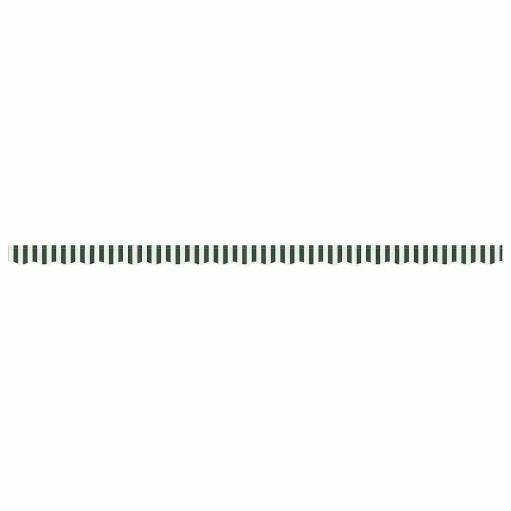 Tenda a Braccio Verde e Bianco 480 x 20 cm Tela 42000811