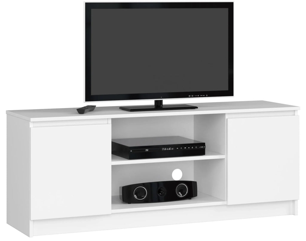 Mobile TV AKORD Bianco 140 cm 2 ante 140x40x55 cm