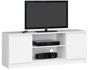 Mobile TV AKORD Bianco 140 cm 2 ante 140x40x55 cm