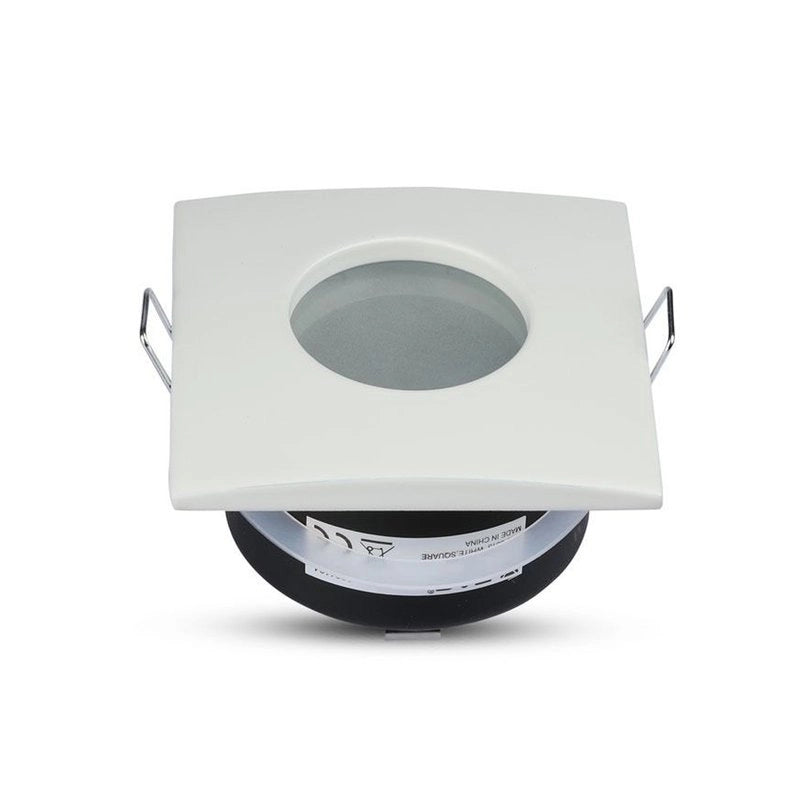 Porta Faretto Led GU10 MR16 Incasso Quadrato Colore Bianco Impermeabile IP54 SKU-3615