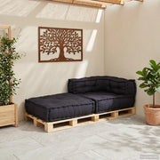 vidaXL Pouf Modulare Antracite 70x70x54 in Tessuto