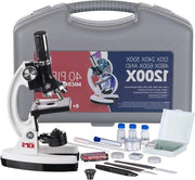 Kit Microscopio Educativo per Bambini con 48 pezzi, Armatura Metallica e Base - Bianco 

Specifiche tecniche:
- Zoom: 120X-240X-300X-480X-600X-1200X