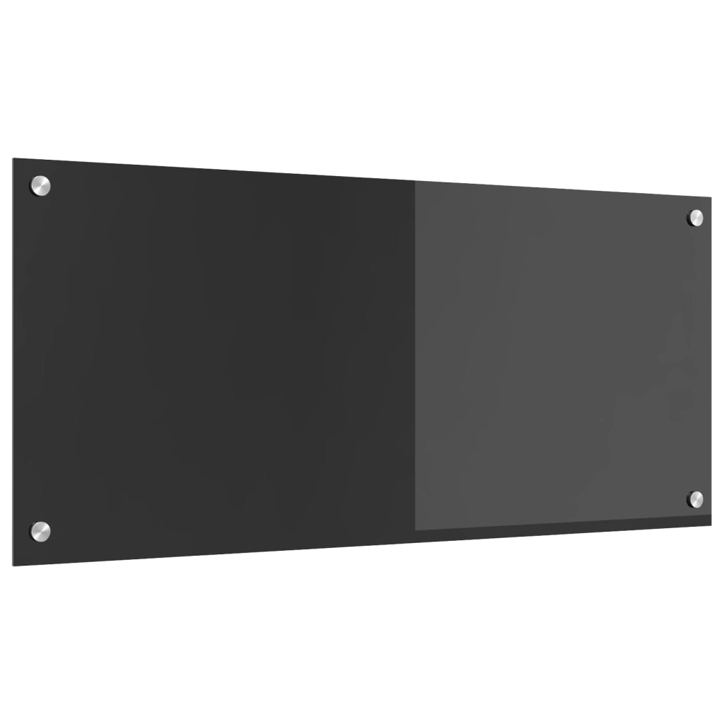 Schienale per Cucina  Grigio Scuro 90x40x0,6 cm in Vetro Temperato
