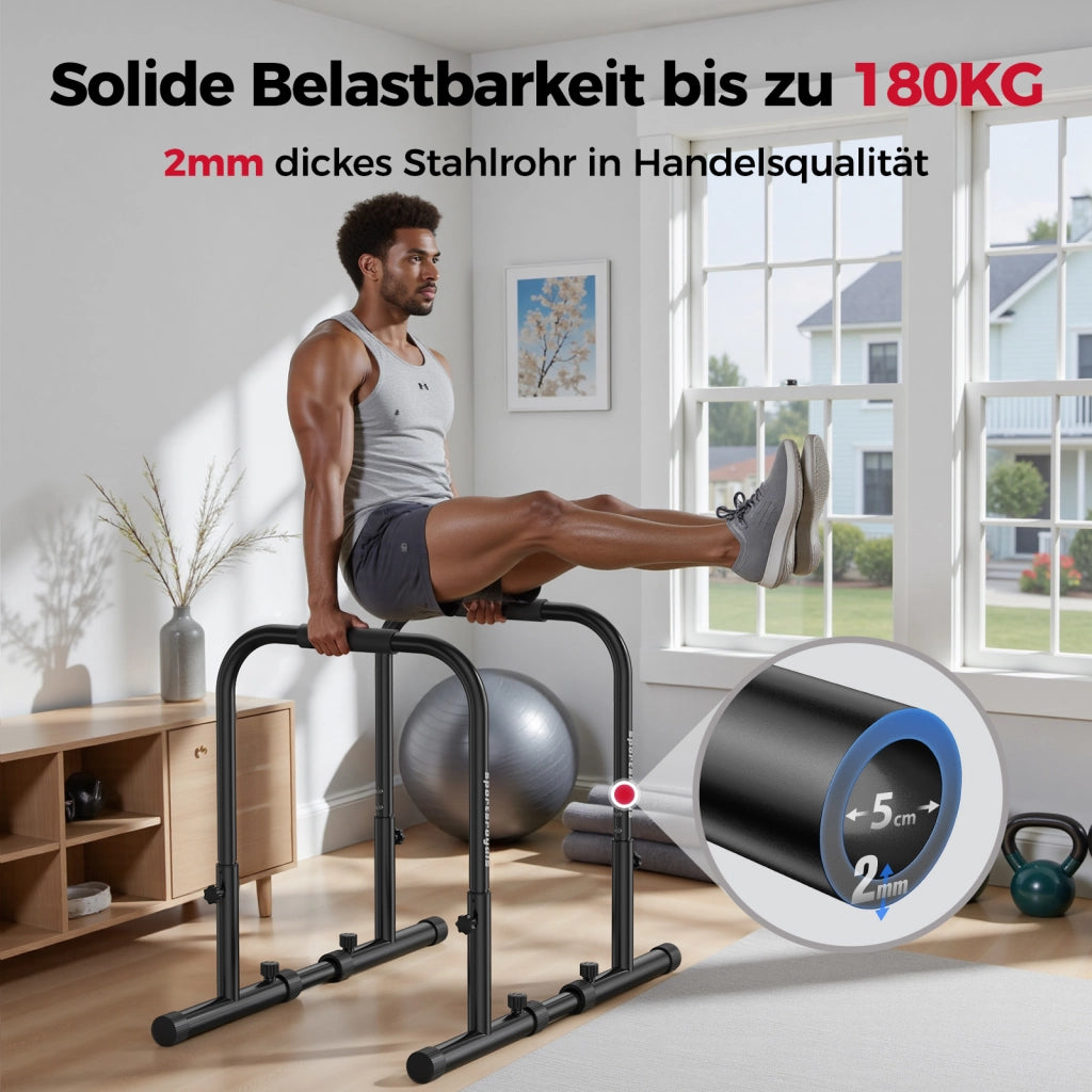 Barre parallele per dips ¨C zephmum ¨C 81-96 cm regolabile, 400 kg