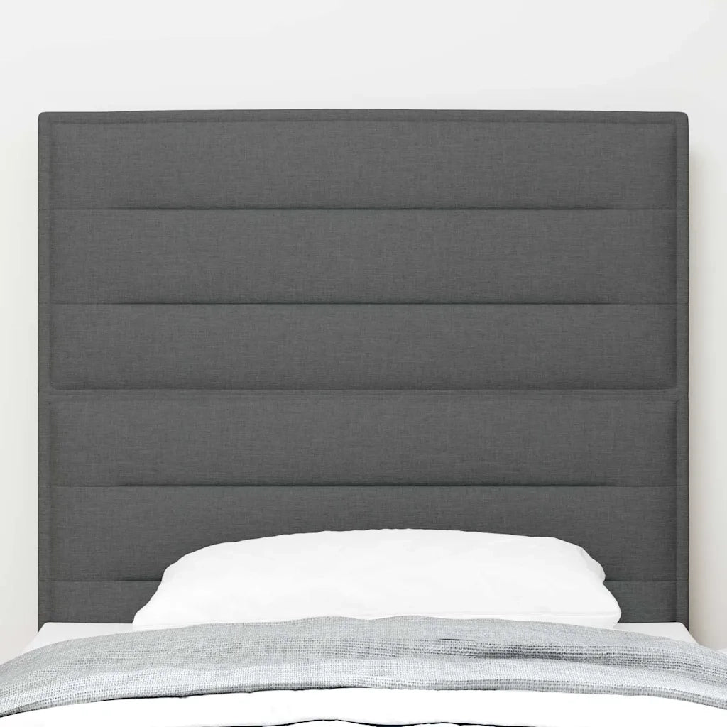 Testiera | Testata LED con strisce LED Grigio scuro 100 cm Tessuto