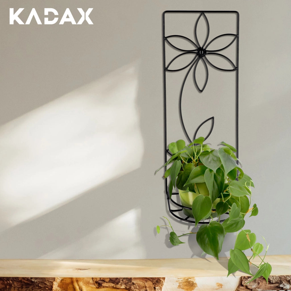 Supporto da parete in metallo KADAX per fiori, piante e vasi.