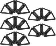 Supporto per Vaso da Giardino per Piedi - Sollevatore di Vaso in Terra Cotta - Sostegno per Interno e Esterno - Nero - Scarico Migliorato - Disegno Triangolare