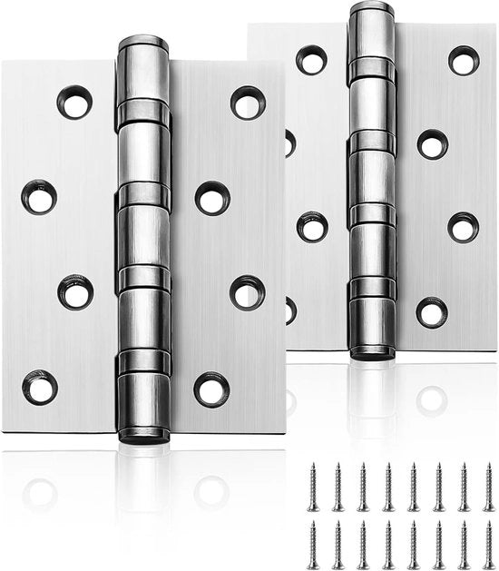 Serrature per porte in legno 100mm di alta resistenza - 1 coppia - in acciaio inossidabile