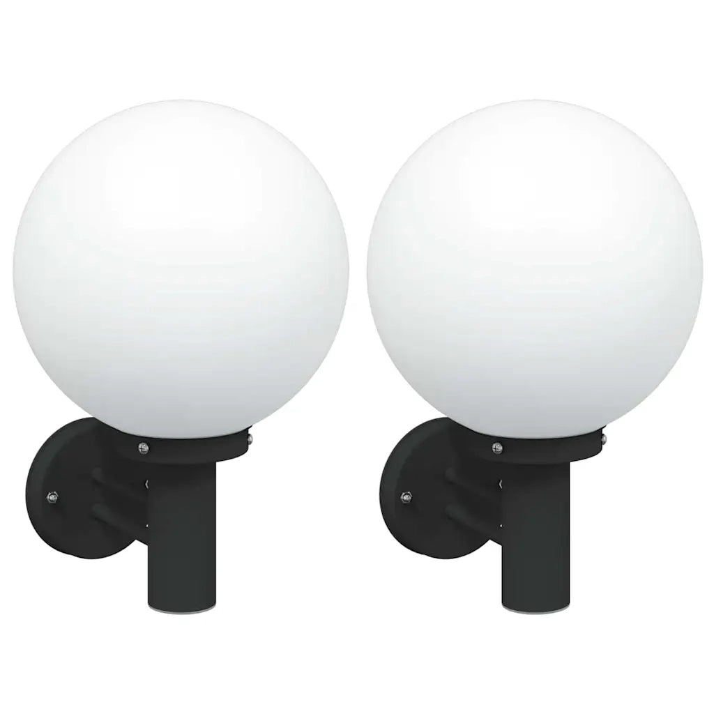 Lampada da Parete Esterna 2 pz Nero 28 x 25 x 38 cm CFW6463888