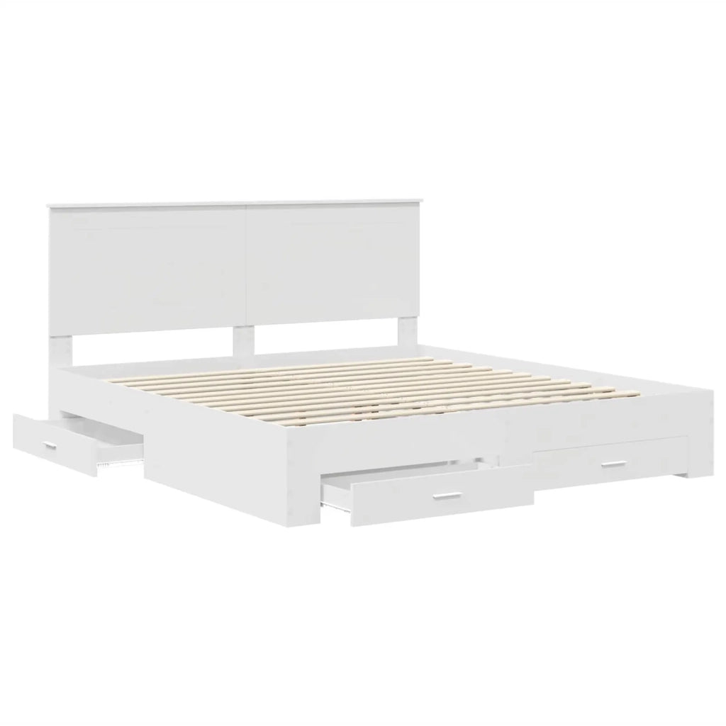 Struttura del letto Bianco 180 x 200 cm Legno multistrato 3409615