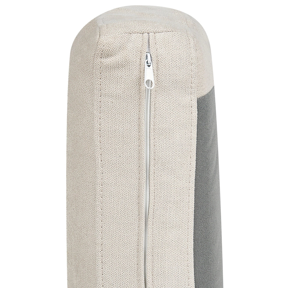 Poltrona Beige chiaro Poliestere Struttura in legno con intreccio in rattan Gambe in legno Tappi delle gambe in plastica con cuscino Stile tradizionale Soggiorno Camera da letto