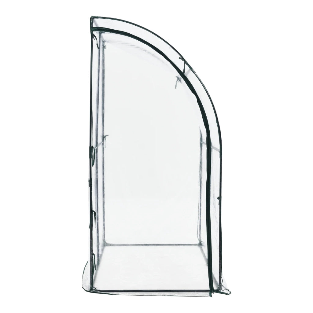 Serra da giardino Juta a parete in acciaio e PVC con porta zip 100 x 200 x 215 cm 03_0008248