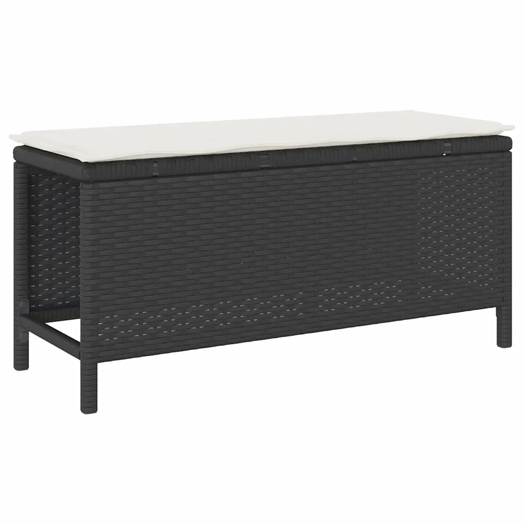 Set da Pranzo per Giardino | Set Salotto da Giardino Nero polyrattan