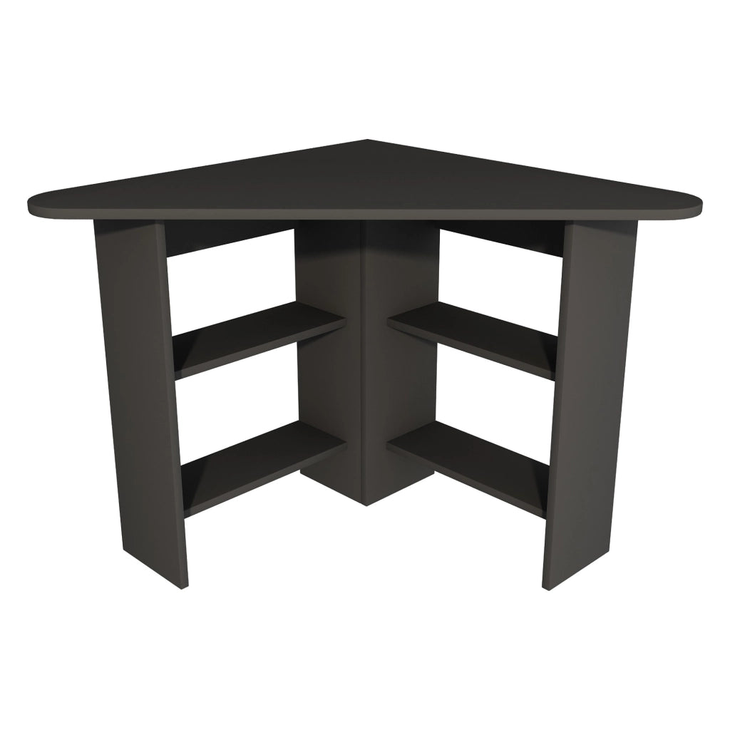 Panchia, Scrivania 5 Ripiani, 80x80x74h cm Nero Antracite