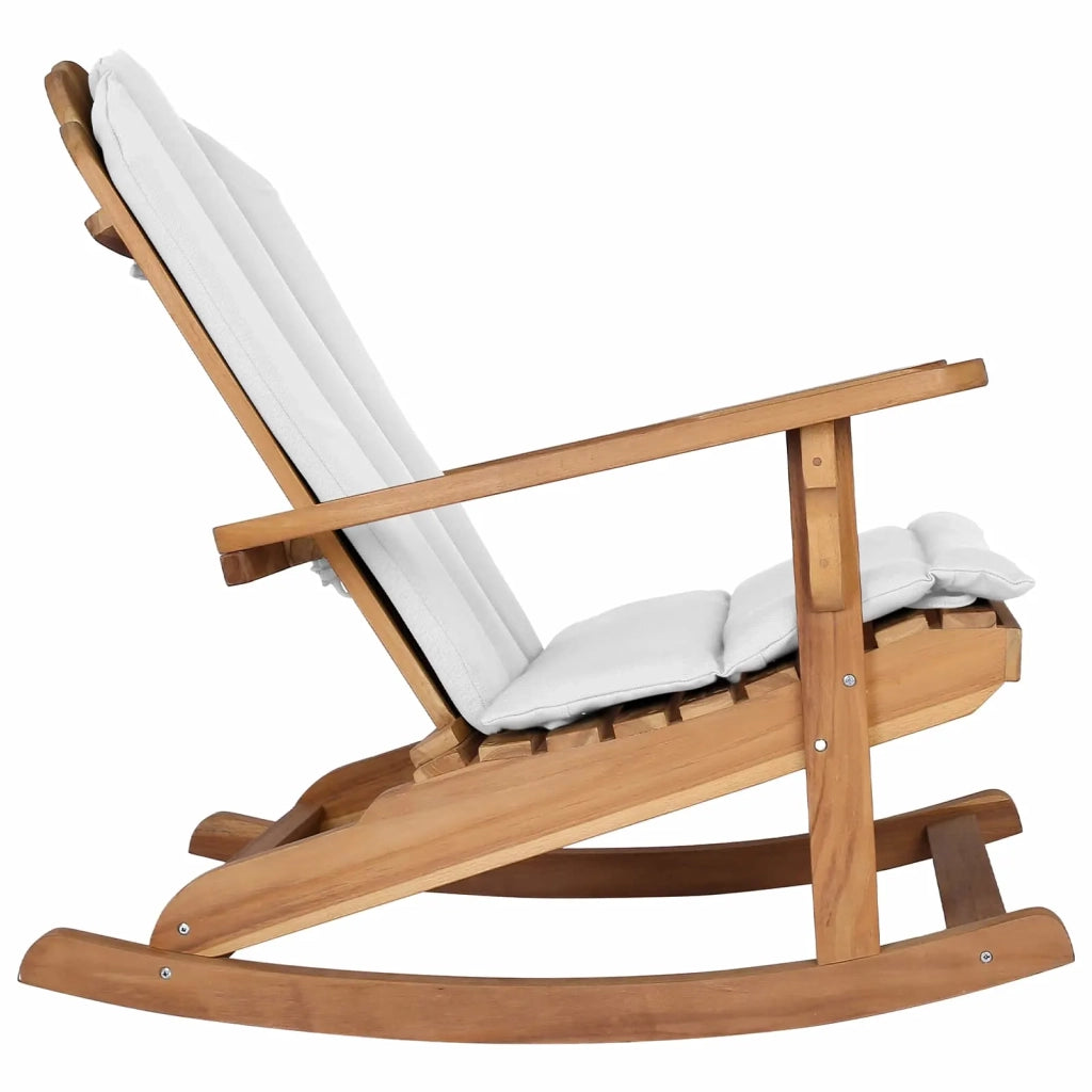 Sedia a dondolo Adirondack da giardino Naturale 100% Poliestere 42041359