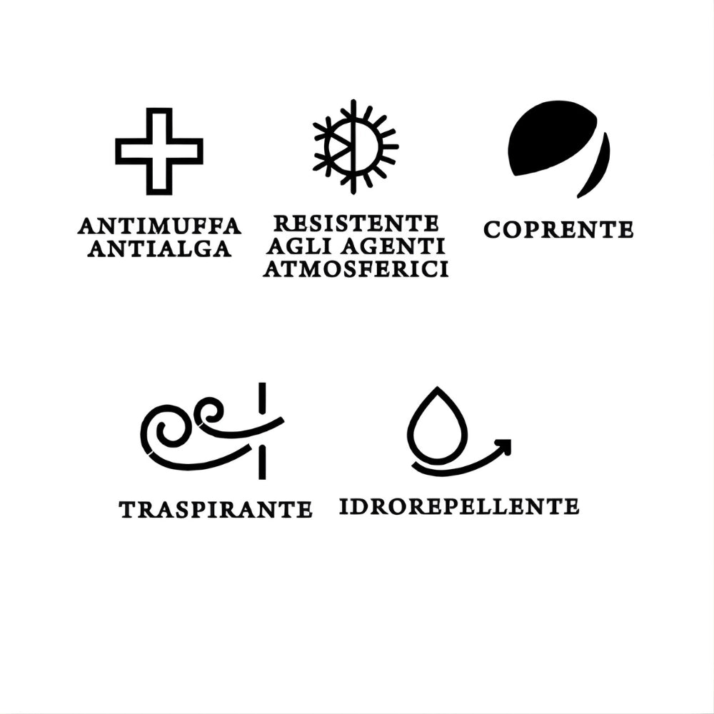 Idropittura acrilsilossanica mediterraneo ponente antimuffa per interni ed esterni *** formato 4 lt, confezione 1