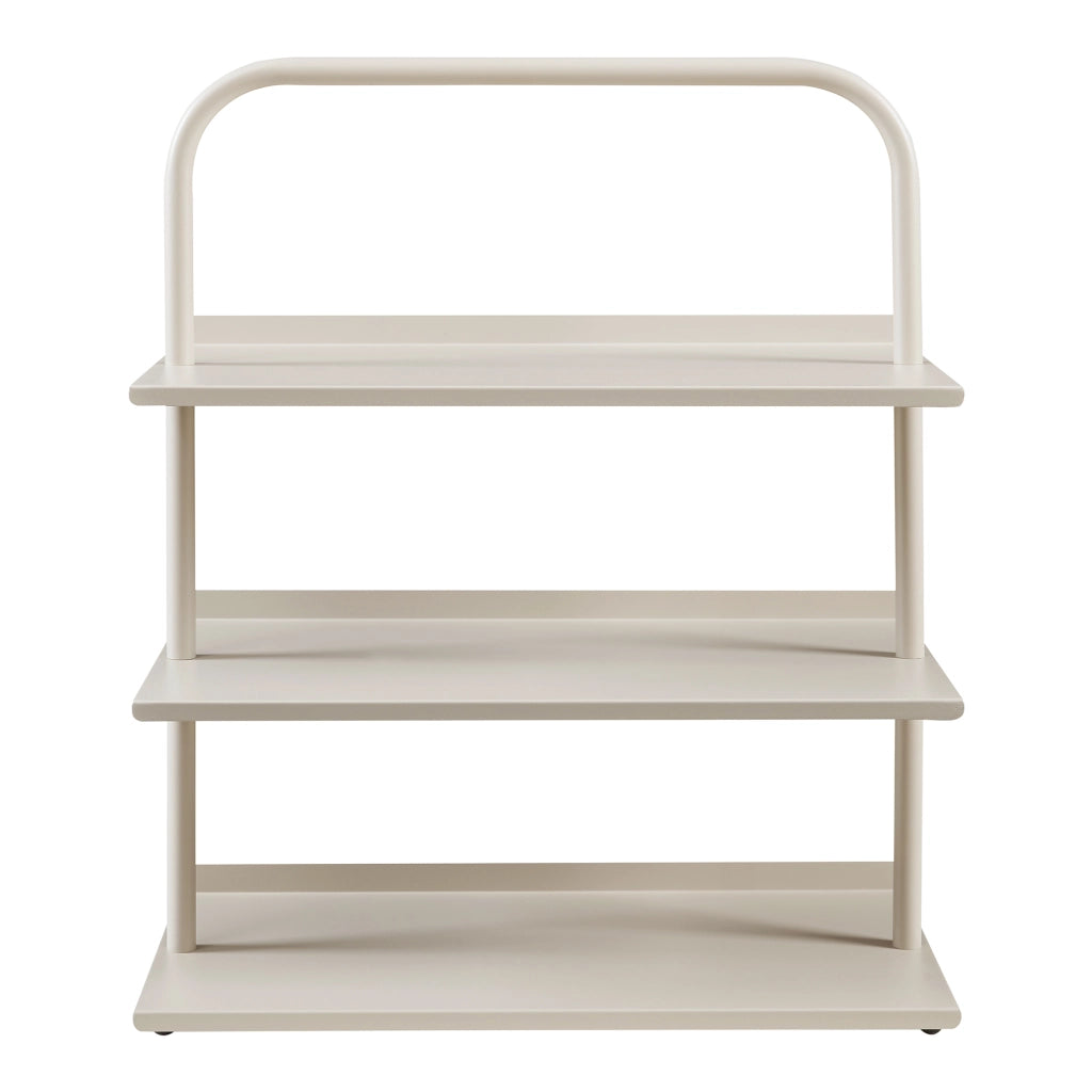 Scaffale Portascarpe Poytya Scarpiera a 3 Livelli 73 x 60 x 32 cm - Color Champagne [en.casa]