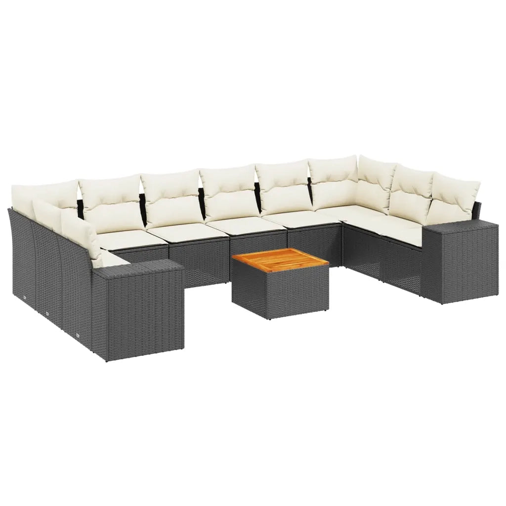 Set Divani da Giardino 11 pz con Cuscini in Polyrattan Nerocod mxl 89631