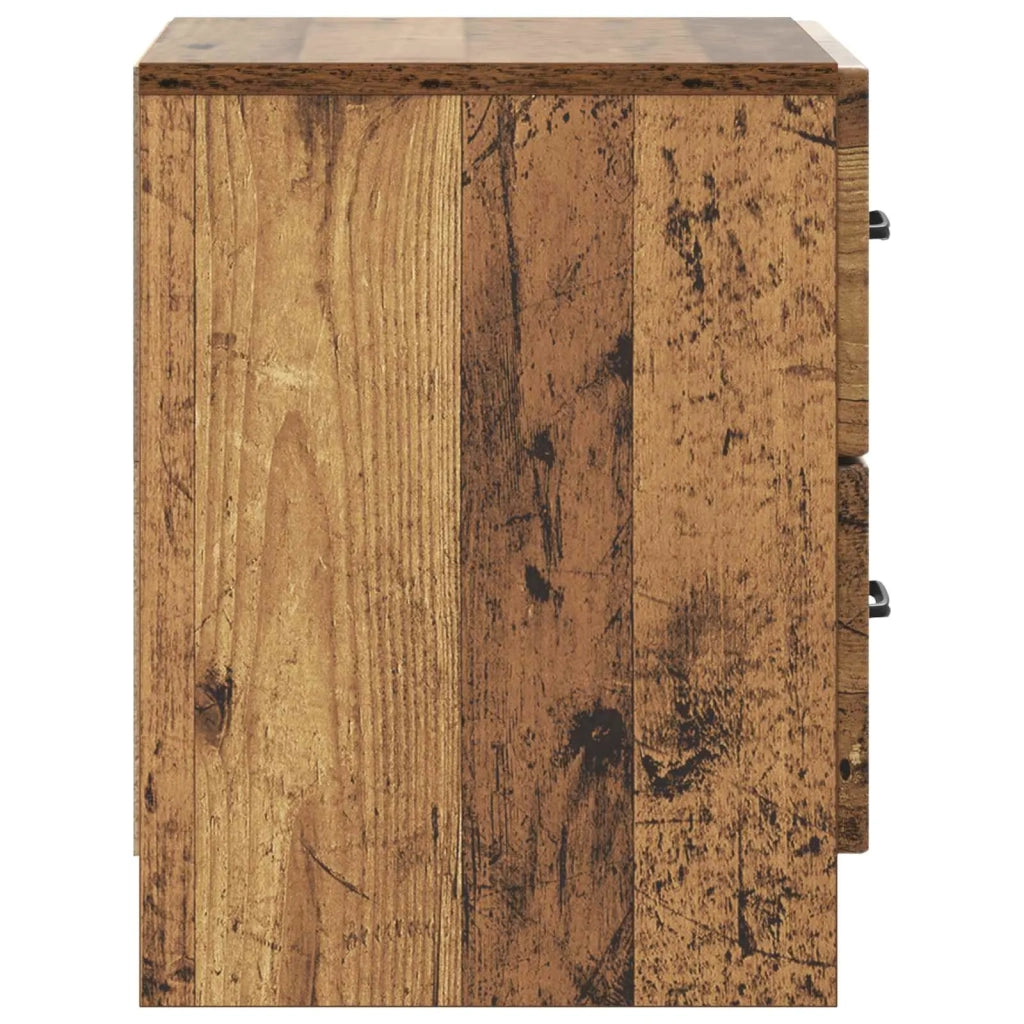 Armadio da Notte 2 pcs Legno antico 43 x 34,5 x 44,5 cm 895692